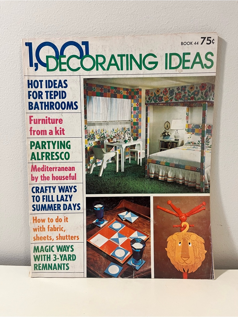 Vintage Magazine 1.001 Decorating Ideas book 44, copyright 1973
